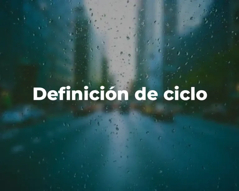 Definición de ciclo