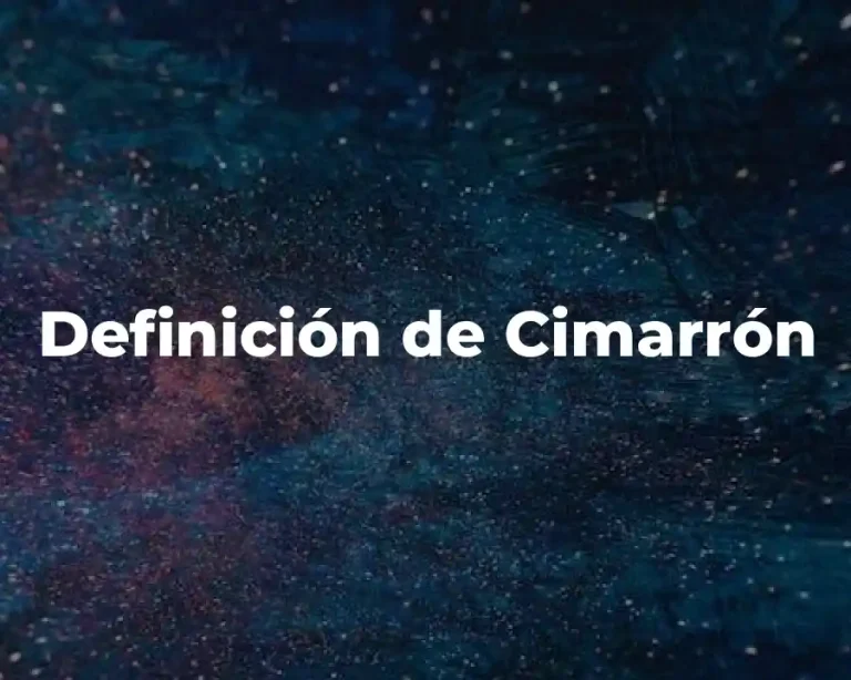 Definición de Cimarrón