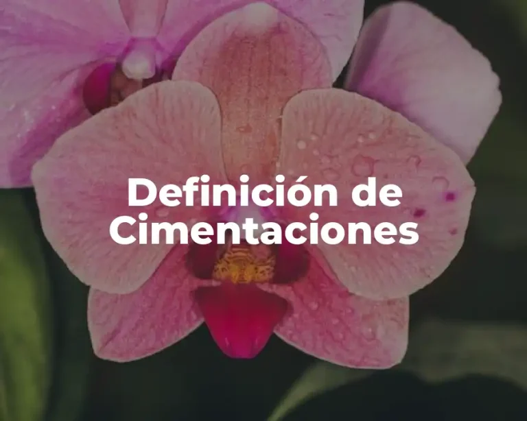 Definición de Cimentaciones