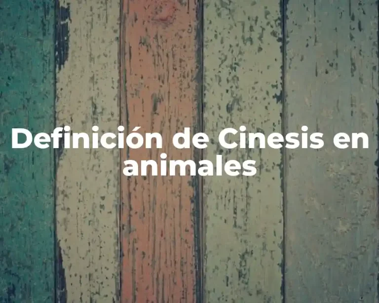 Definición de Cinesis en animales