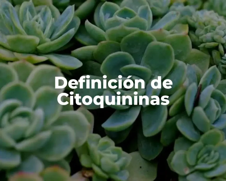 Definición de Citoquininas