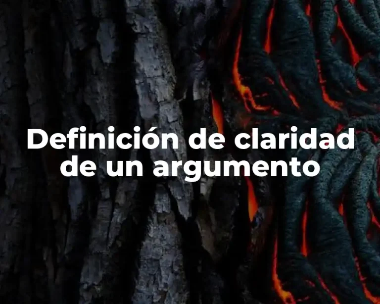 Definición de claridad de un argumento