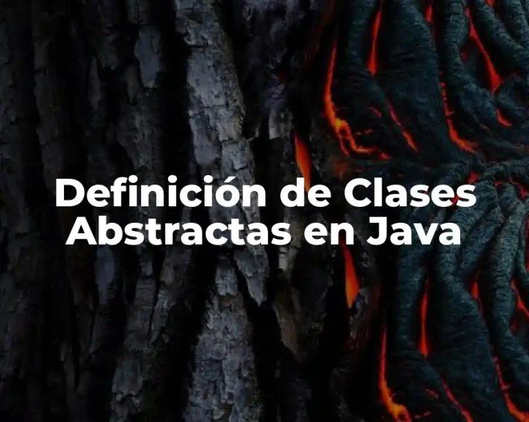 Definición de Clases Abstractas en Java