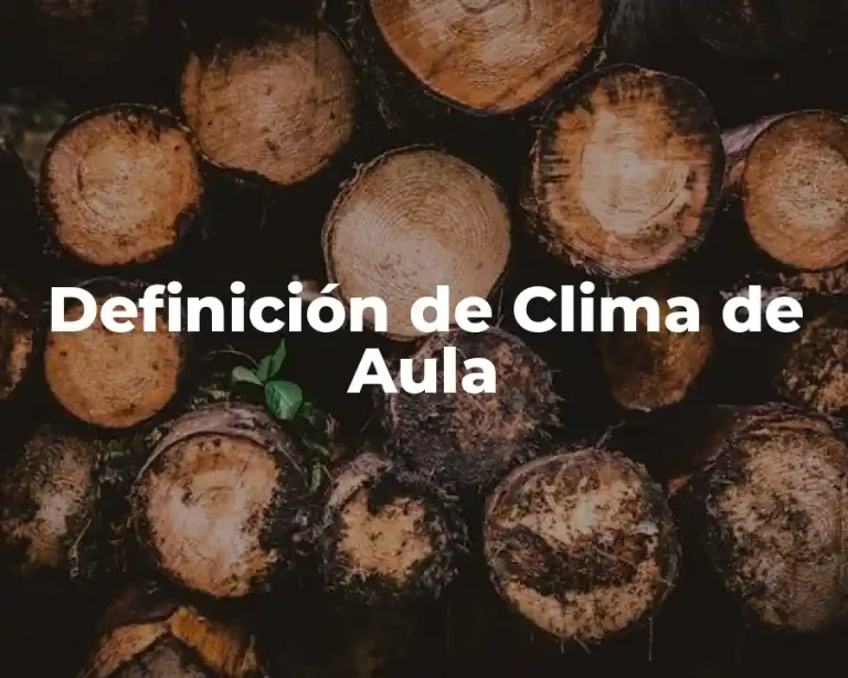 Definición de Clima de Aula