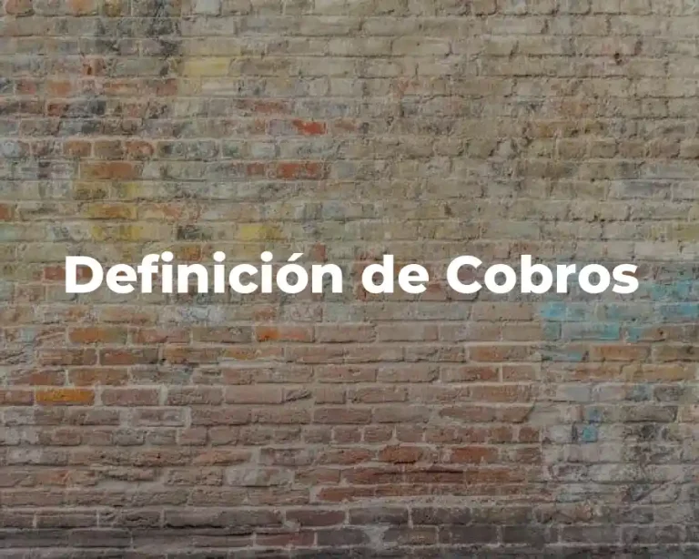 Definición de Cobros