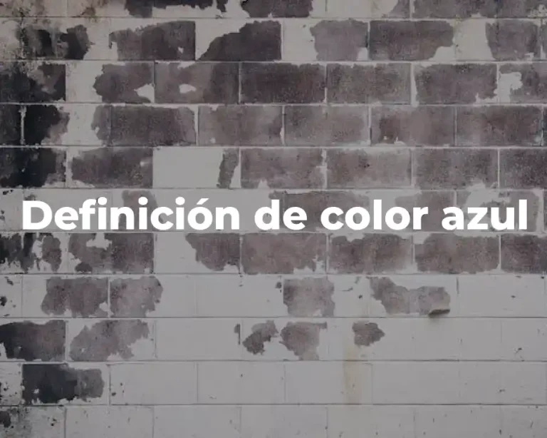 Definición de color azul