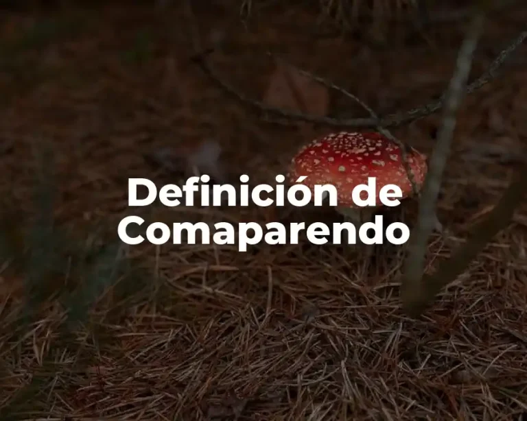 Definición de Comaparendo