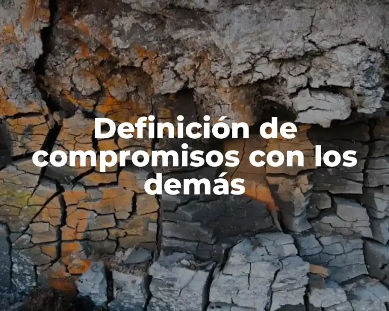 Definición de compromisos con los demás