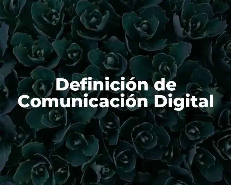 Definición de Comunicación Digital