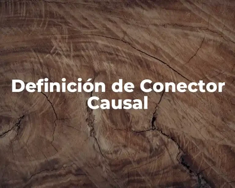Definición de Conector Causal