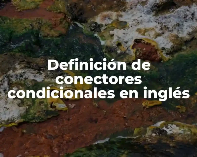Definición de conectores condicionales en inglés