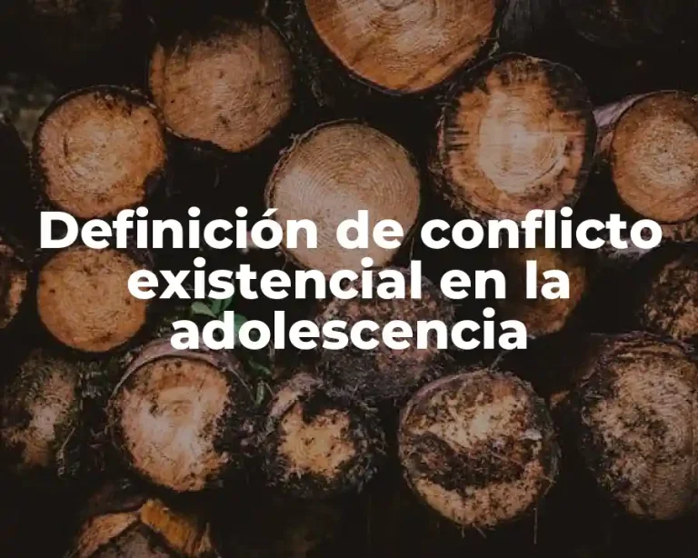 Definición de conflicto existencial en la adolescencia