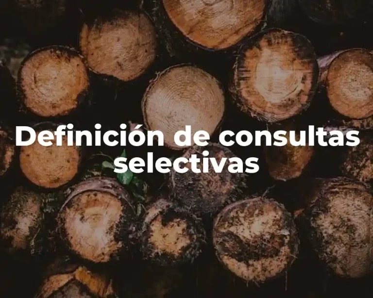Definición de consultas selectivas