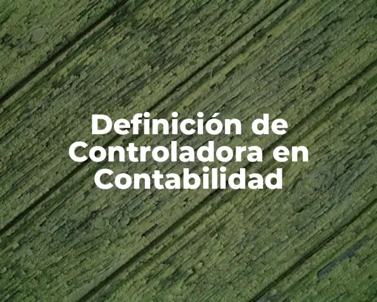 Definición de Controladora en Contabilidad