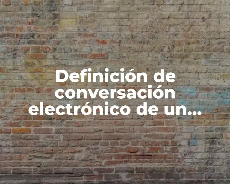 Definición de conversación electrónico de un maestro
