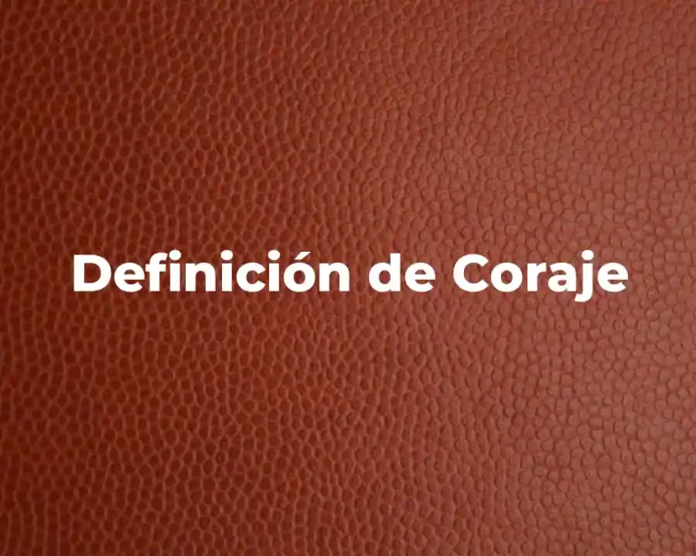 Definición de Coraje