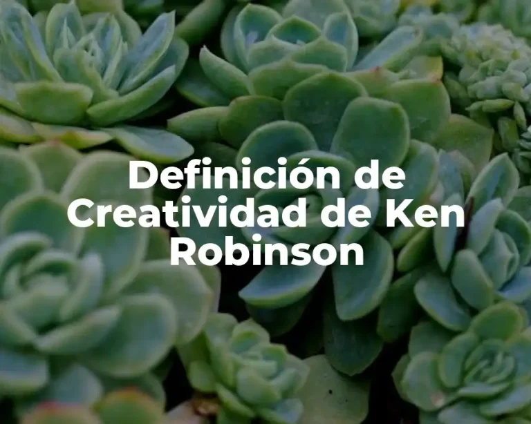 Definición de Creatividad de Ken Robinson