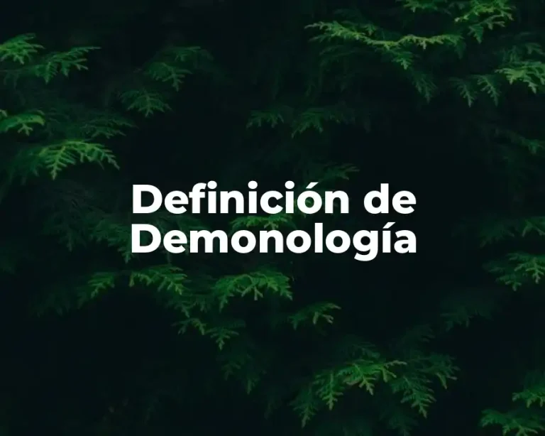 Definición de Demonología
