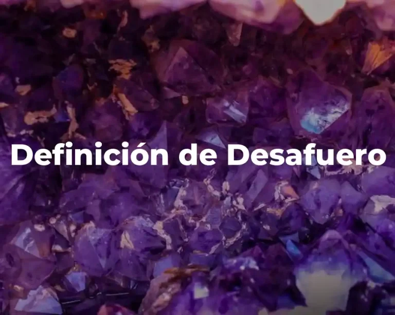 Definición de Desafuero