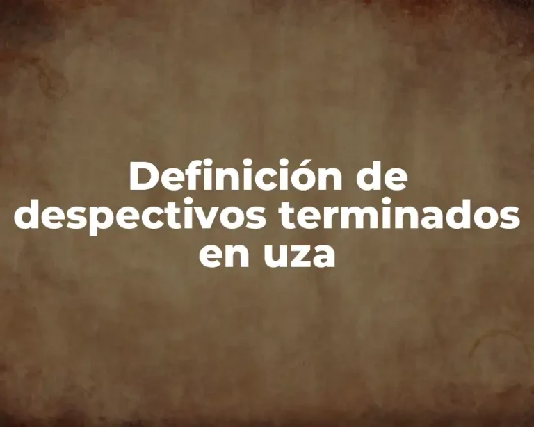 Definición de despectivos terminados en uza
