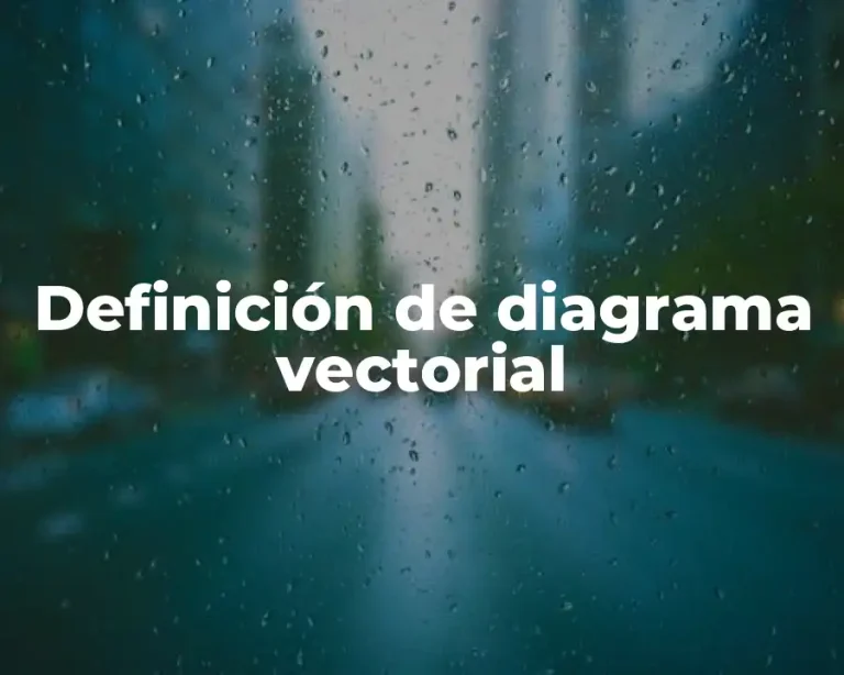 Definición de diagrama vectorial