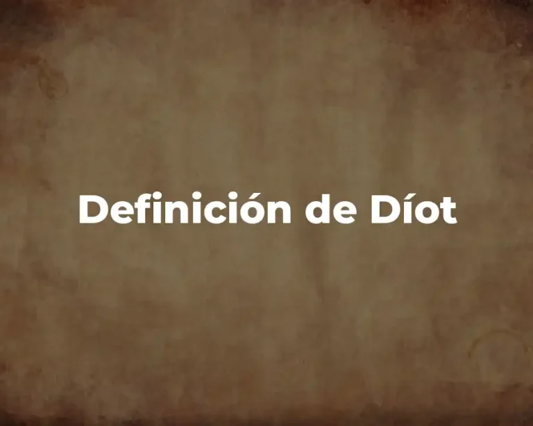 Definición de Díot