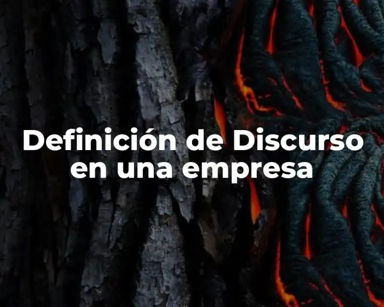 Definición de Discurso en una empresa