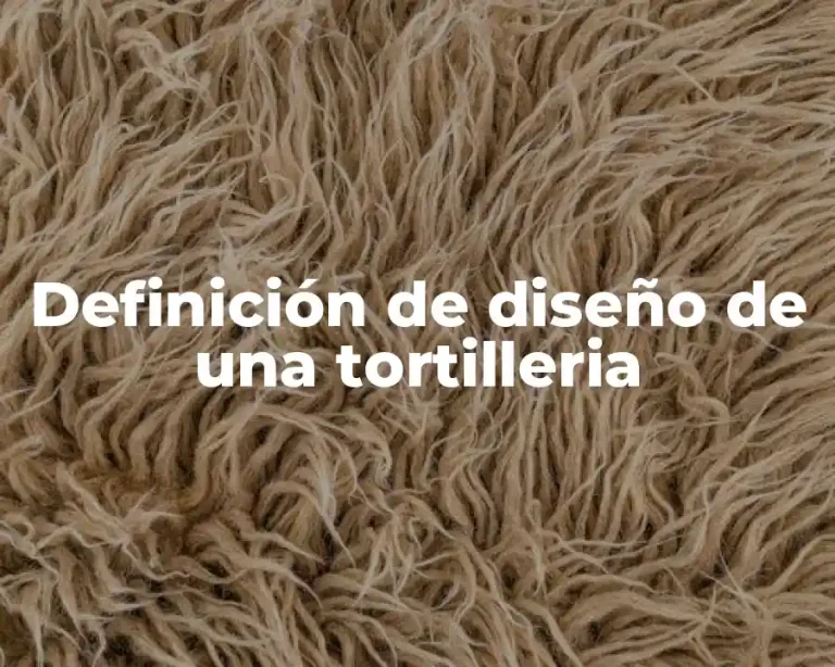 Definición de diseño de una tortilleria