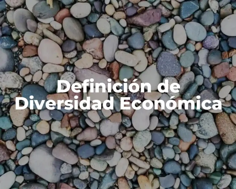 Definición de Diversidad Económica