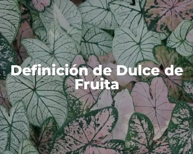 Definición de Dulce de Fruita