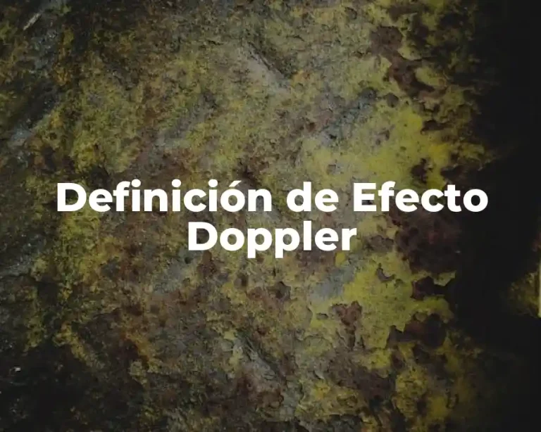Definición de Efecto Doppler