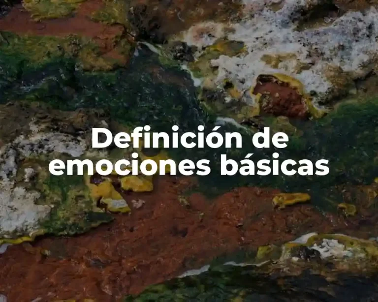 Definición de emociones básicas