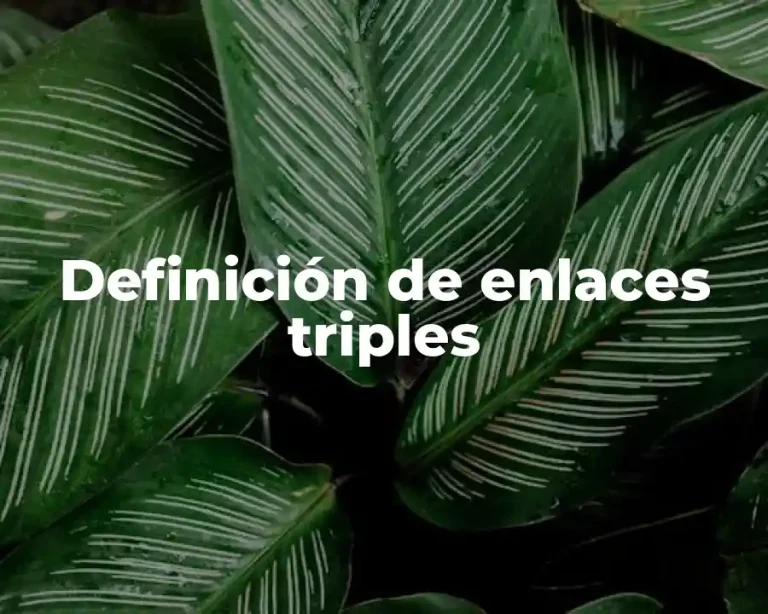 Definición de enlaces triples