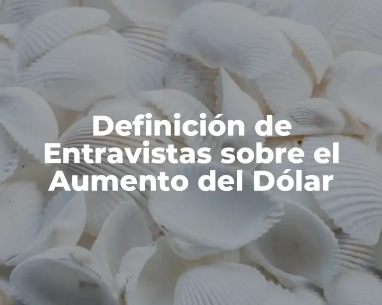 Definición de Entravistas sobre el Aumento del Dólar