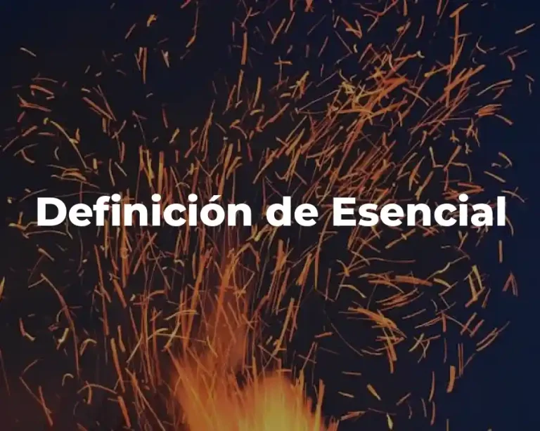 Definición de Esencial