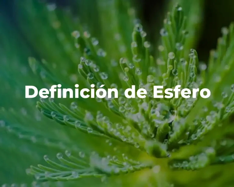 Definición de Esfero