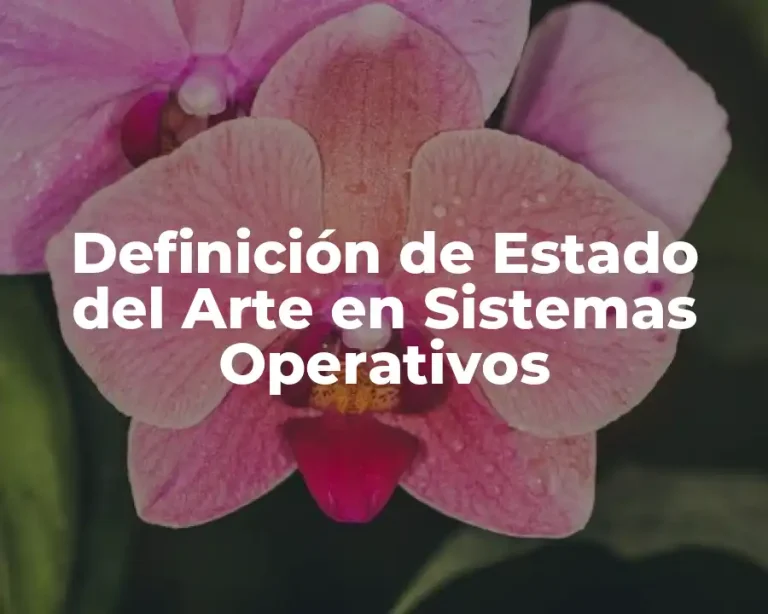Definición de Estado del Arte en Sistemas Operativos