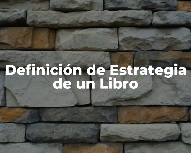 Definición de Estrategia de un Libro