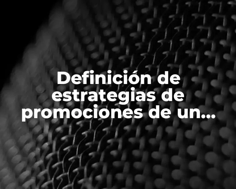 Definición de estrategias de promociones de un servicio