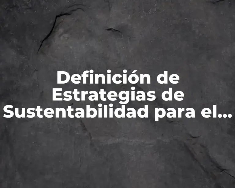 Definición de Estrategias de Sustentabilidad para el Escenario Económico