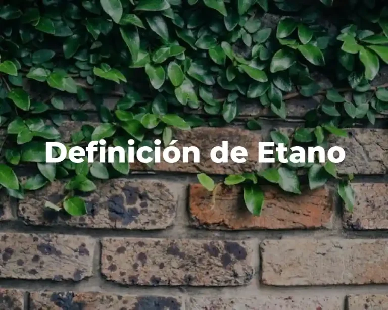 Definición de Etano