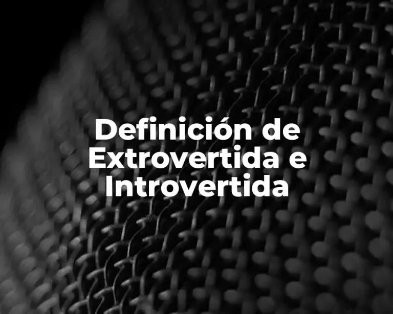 Definición de Extrovertida e Introvertida