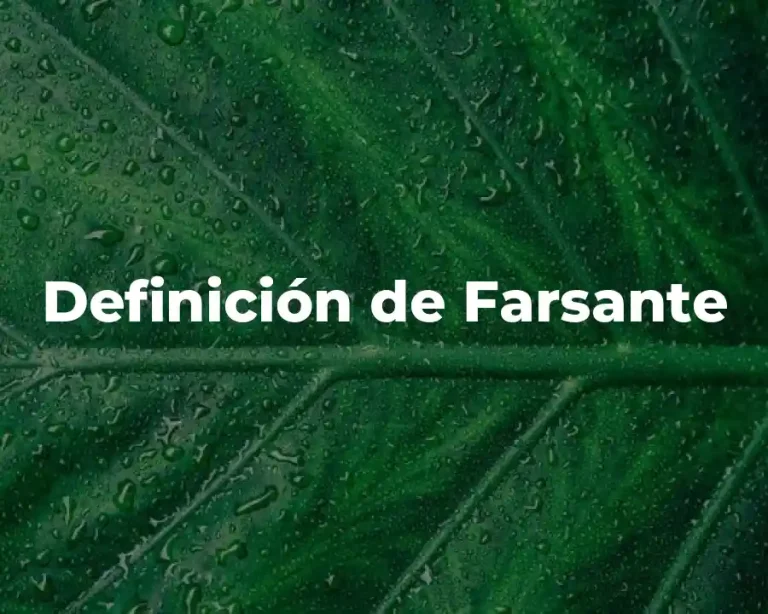 Definición de Farsante
