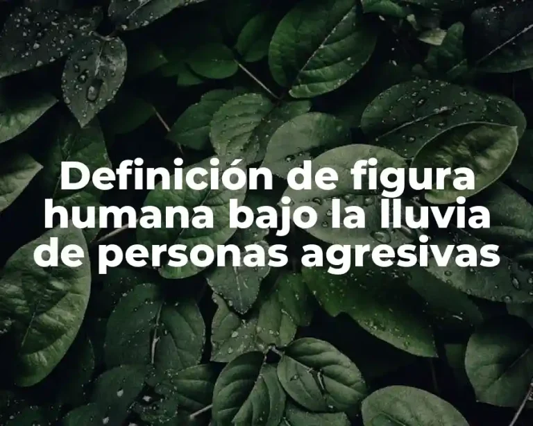 Definición de figura humana bajo la lluvia de personas agresivas