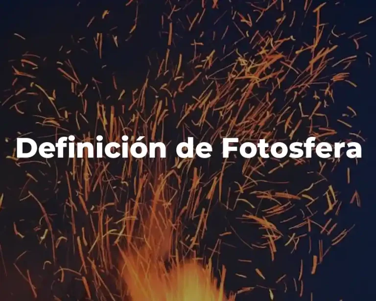 Definición de Fotosfera