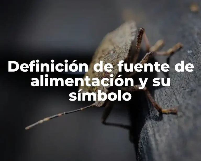 Definición de fuente de alimentación y su símbolo