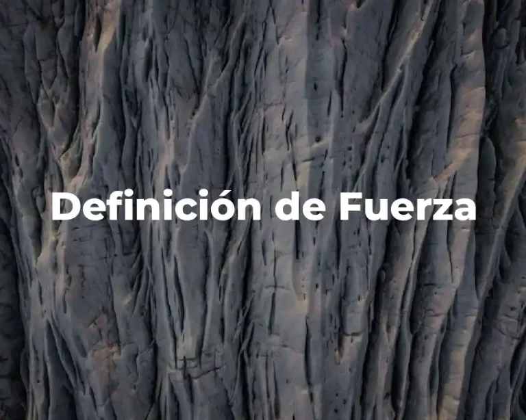Definición de Fuerza