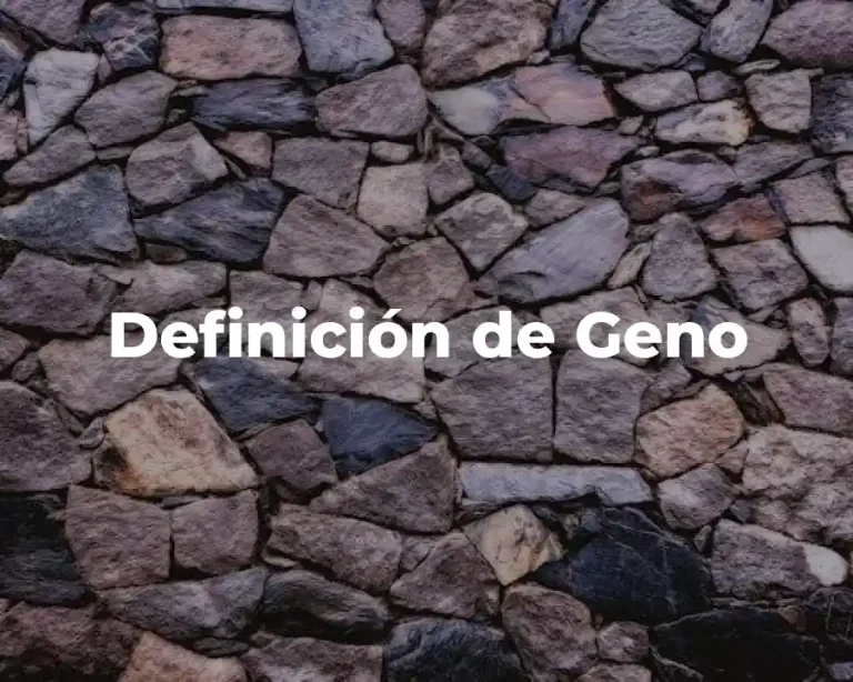 Definición de Geno