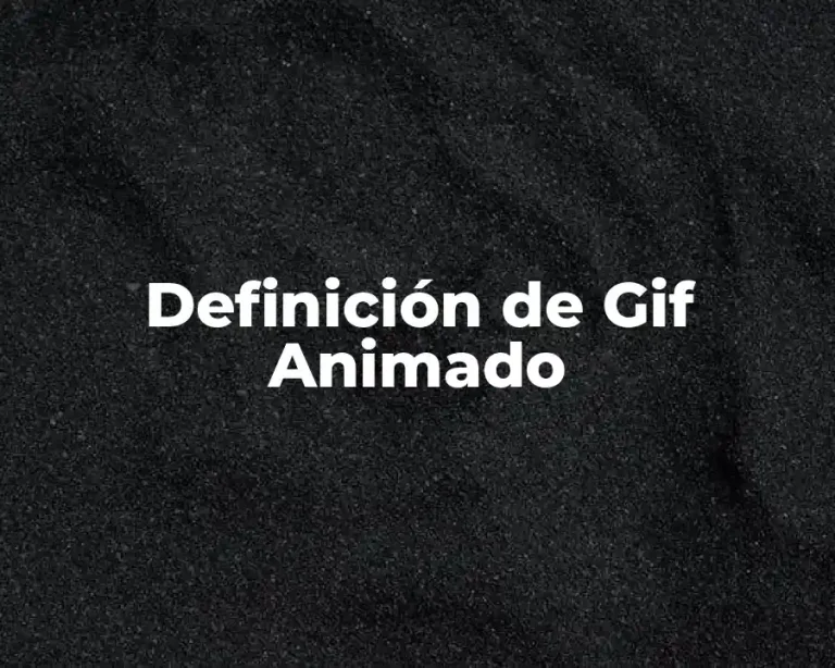 Definición de Gif Animado