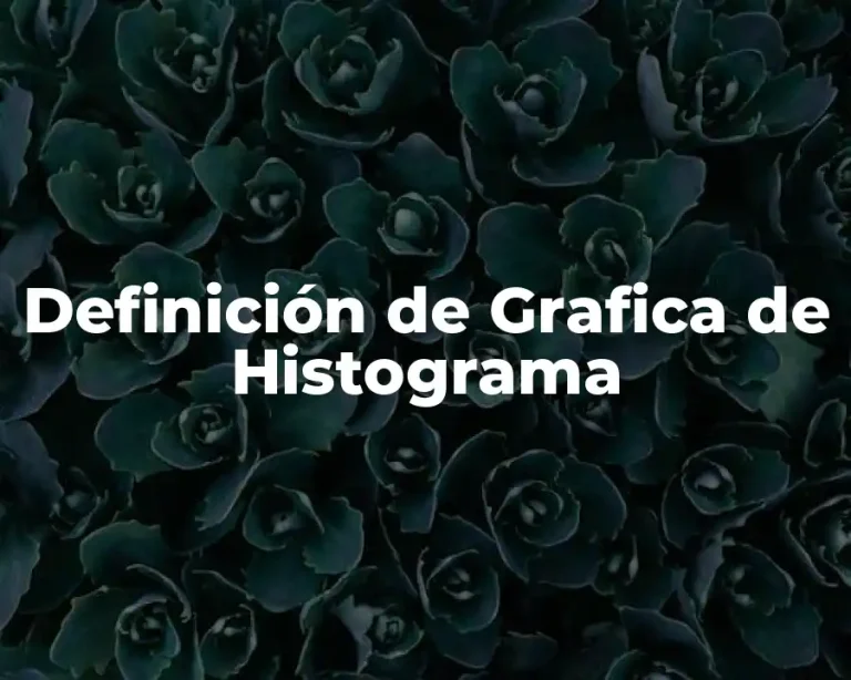 Definición de Grafica de Histograma